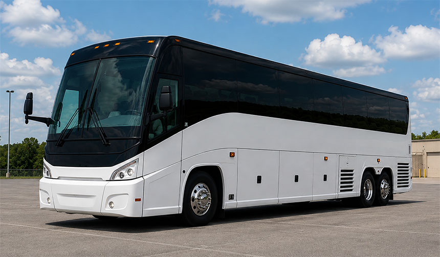 56-passenger charter bus available in Downers Grove, IL