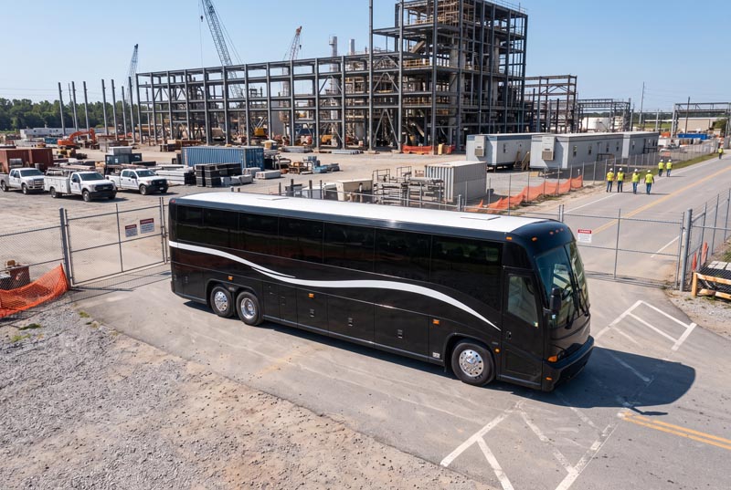 Construction Site Shuttle Bus Rentals in Downers Grove, IL